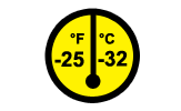 до -32°C